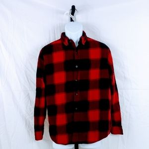 St John's Bay Men's Red Buffalo Plaid Shirt